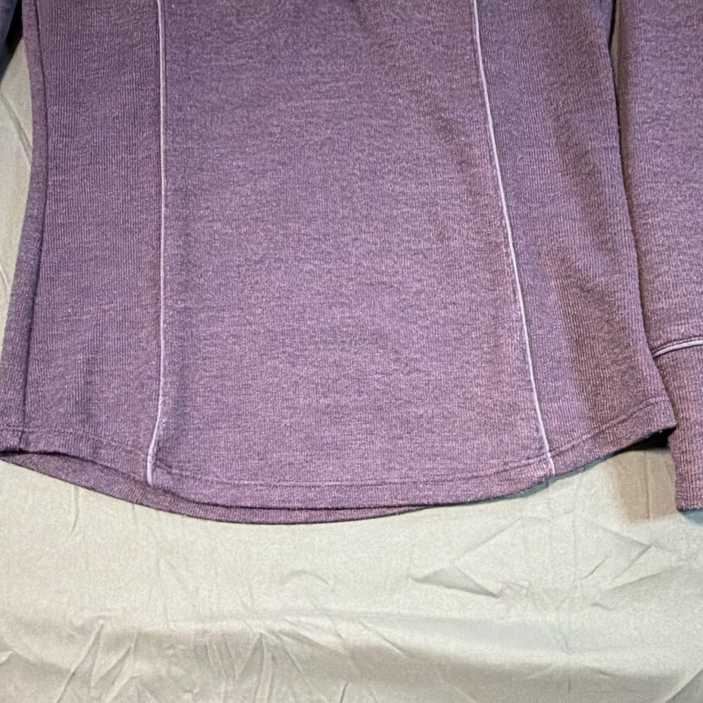 prAna Purple Pullover Hoodie Woman's S Thumb Hole Hiking Outdoor Granola Winter - Picture 4 of 15